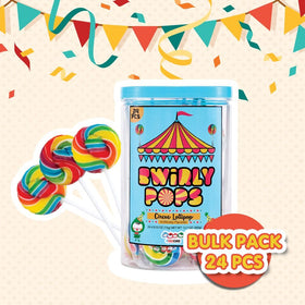 4YoreElves Party Favor Lollipops, bright rainbow colors for celebrations.