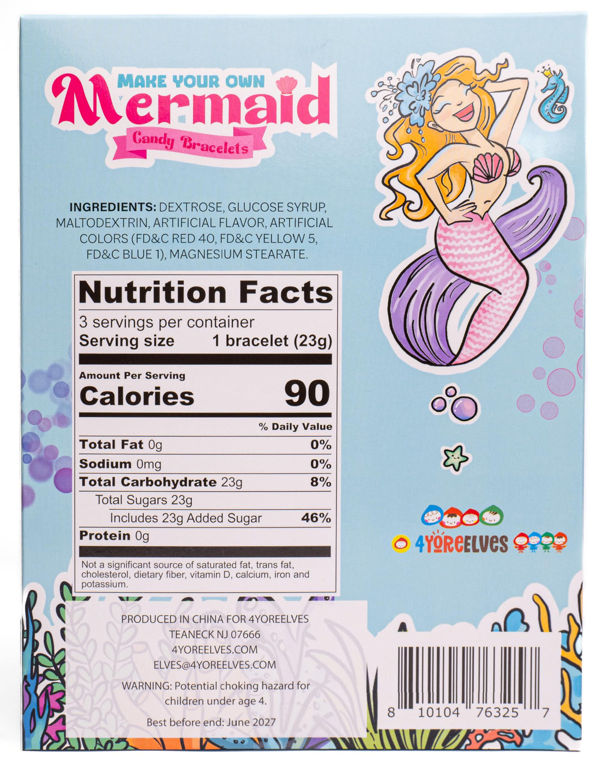 4YoreElves party favor packaging for mermaid birthdays.
