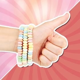 4YoreElves pastel candy jewelry for candy buffets and displays