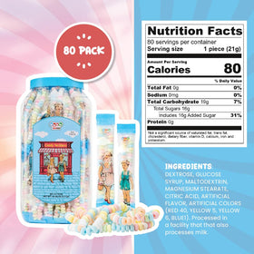 4YoreElves Pastel Candy Necklaces bulk-pack on display, ideal for sharing