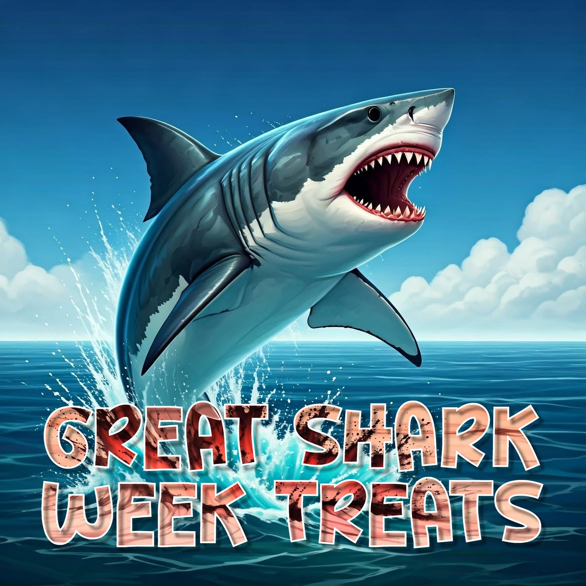 4YoreElves shark candy bracelets packaging with individually wrapped treats.