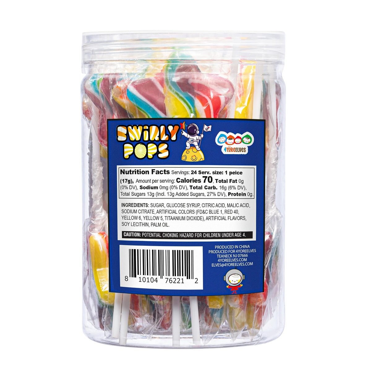 Galaxy Star Rainbow Lollipops on sturdy sticks, perfect for cake toppers and celebrations