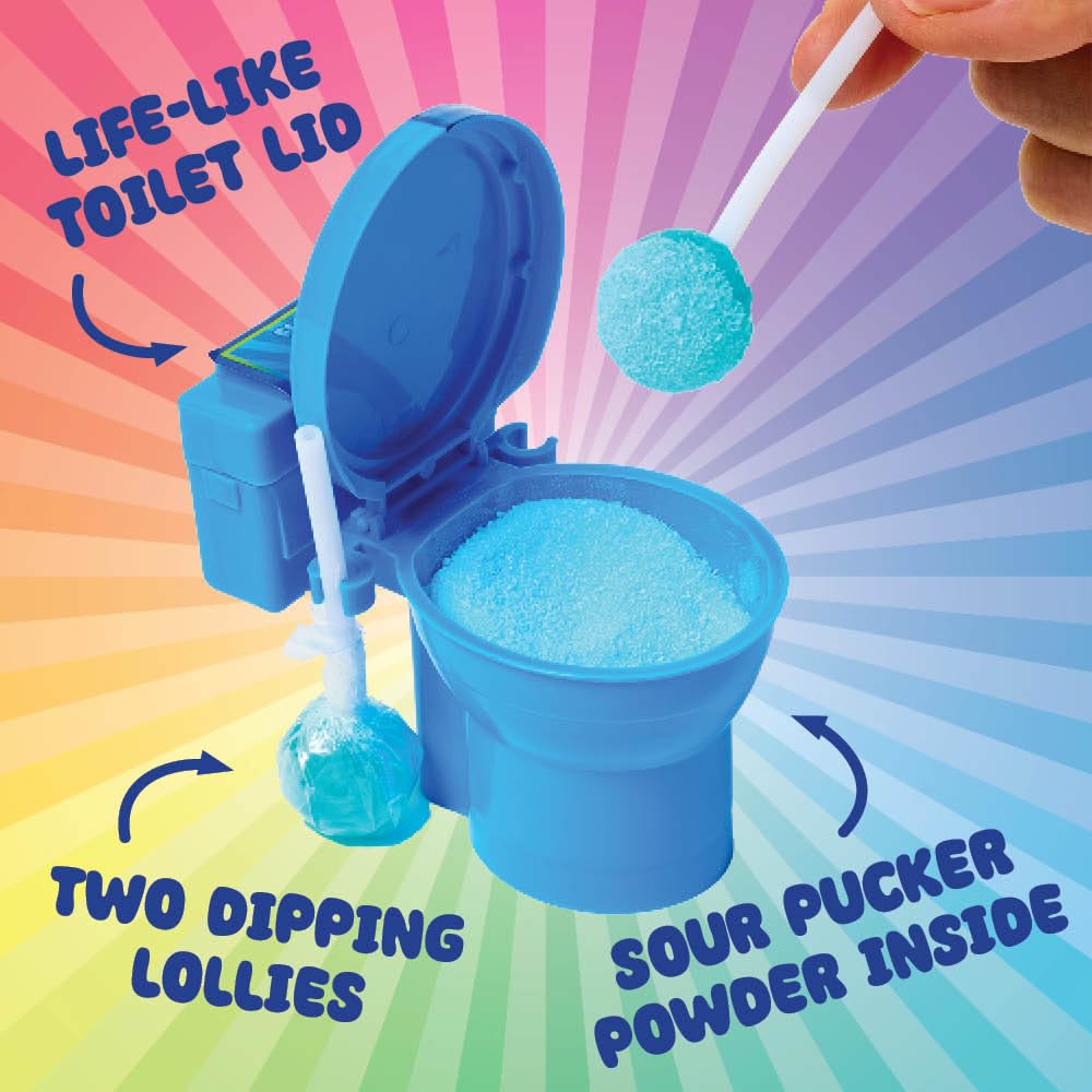 4YoreElves toilet candy plunger pops provide interactive humor.