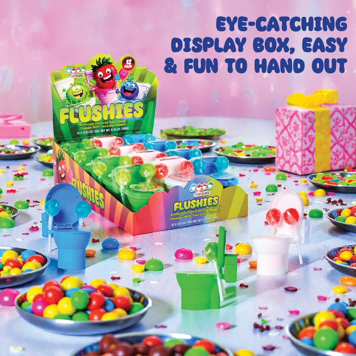 4YoreElves strawberry flavor showcases pink sweetness and fun.