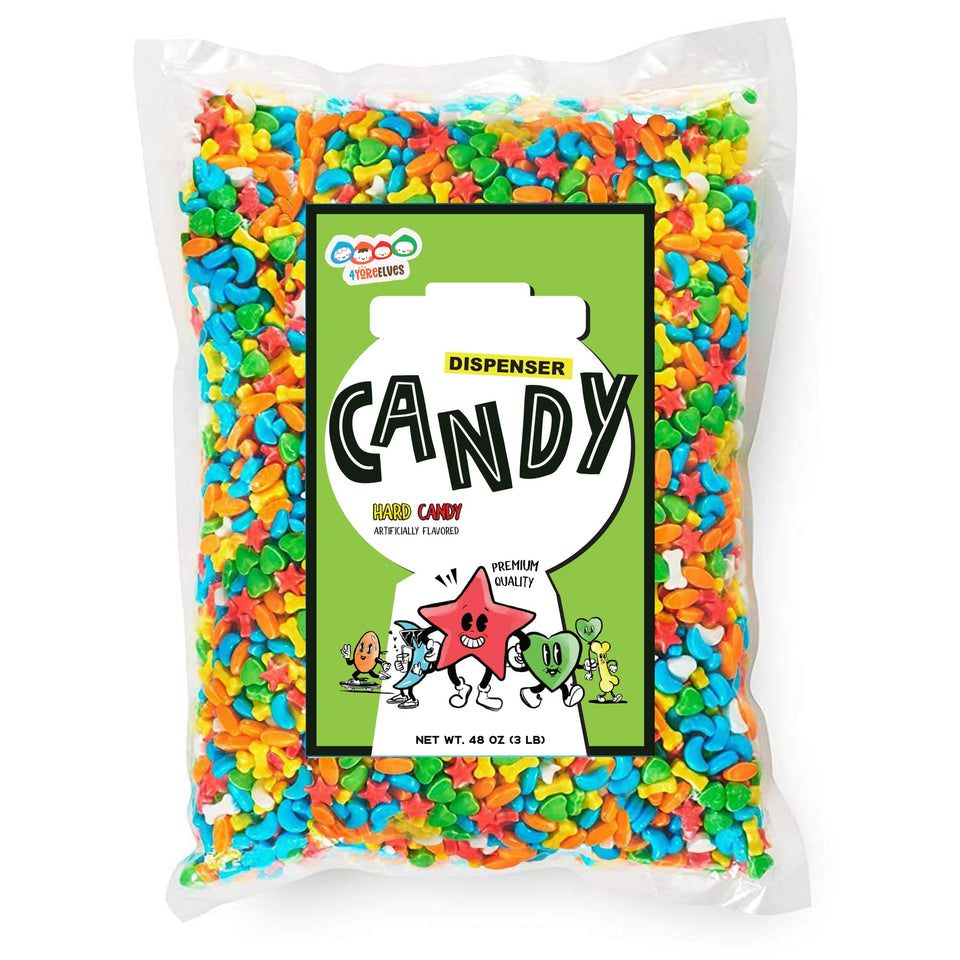 4YoreElves Wee Winkers bulk candy bag with bright shapes for vending machines.