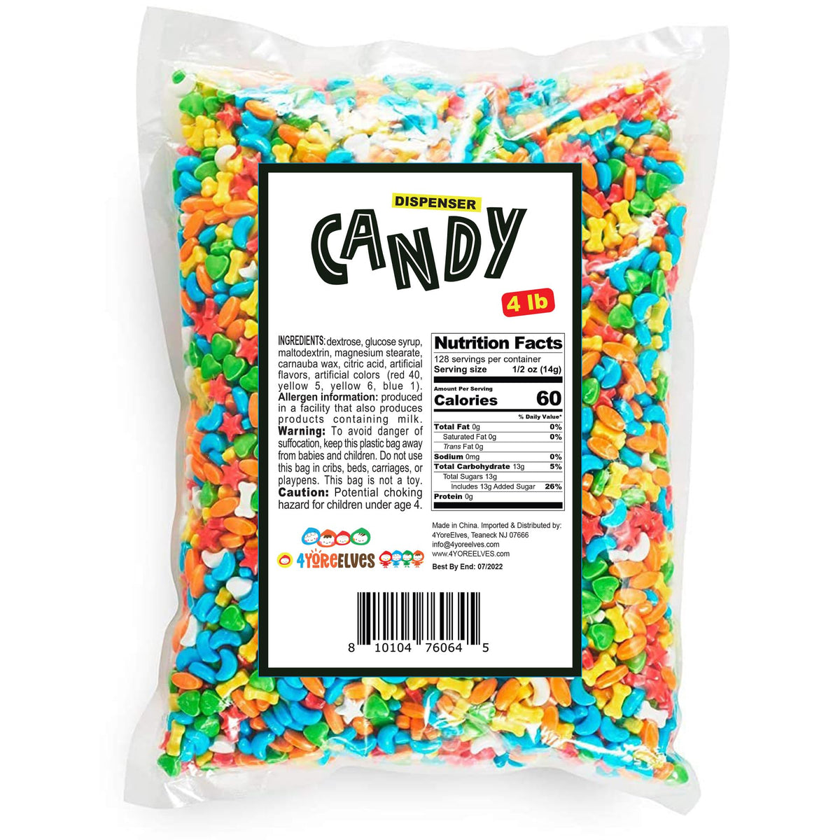 4YoreElves Wee Winkers assorted shapes close-up highlighting vibrant fruit flavors.