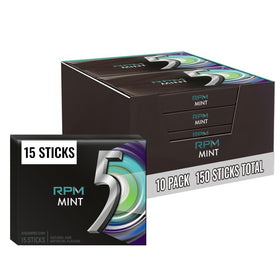 5 Gum RPM Mint bulk 15-sticks pack for on-the-go breath confidence