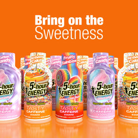 5-hour ENERGY Birthday Cake cap close-up for travel-friendly packaging