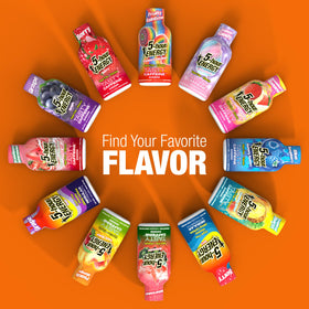 5-hour ENERGY Birthday Cake packaging close-up highlights shelf appeal