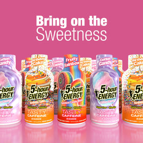 5-hour ENERGY Cotton Candy shot tucked in a pocket for on-the-go energy