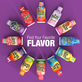 5-hour ENERGY grape packaging on shelf emphasizes portability
