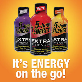5-hour ENERGY bottle pour-cap enables fast, mess-free use