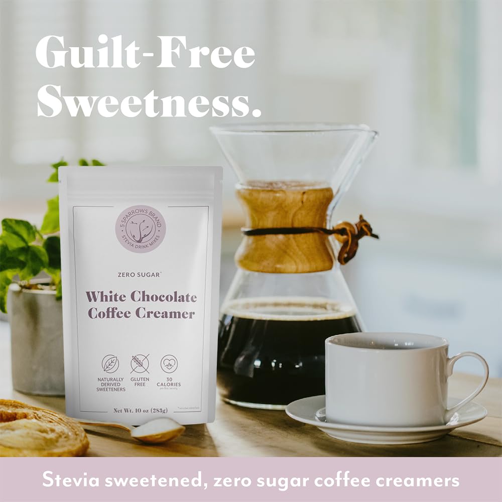 5 Sparrows variety flavors display sugar-free options for coffee