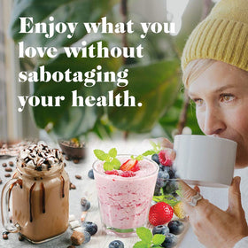 5 SPARROWS Stevia Frappe Spiced Chai flavor with frothy milk.