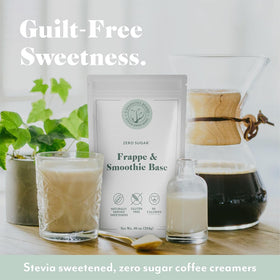 5 SPARROWS Stevia Frappe White Chocolate flavor bottle close-up.