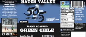 505 Southwestern flame roasted green chile can adding smoky depth to dishes.
