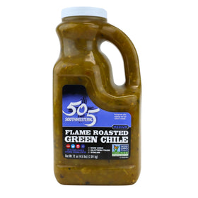 505 Southwestern Green Hatch Chile 72 oz bulk—flame-roasted peppers for rich flavor.