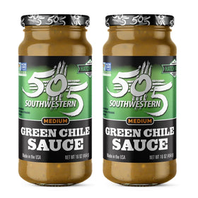 505 Southwestern Medium Green Chile Sauce bottle front view for weeknight tacos