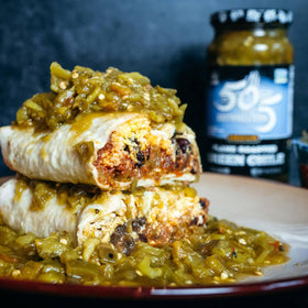 505 Southwestern product close-up—vibrant green chiles and texture.
