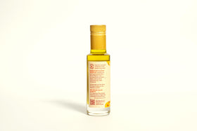 Glass bottle with 50Hertz stamp emphasizing premium quality