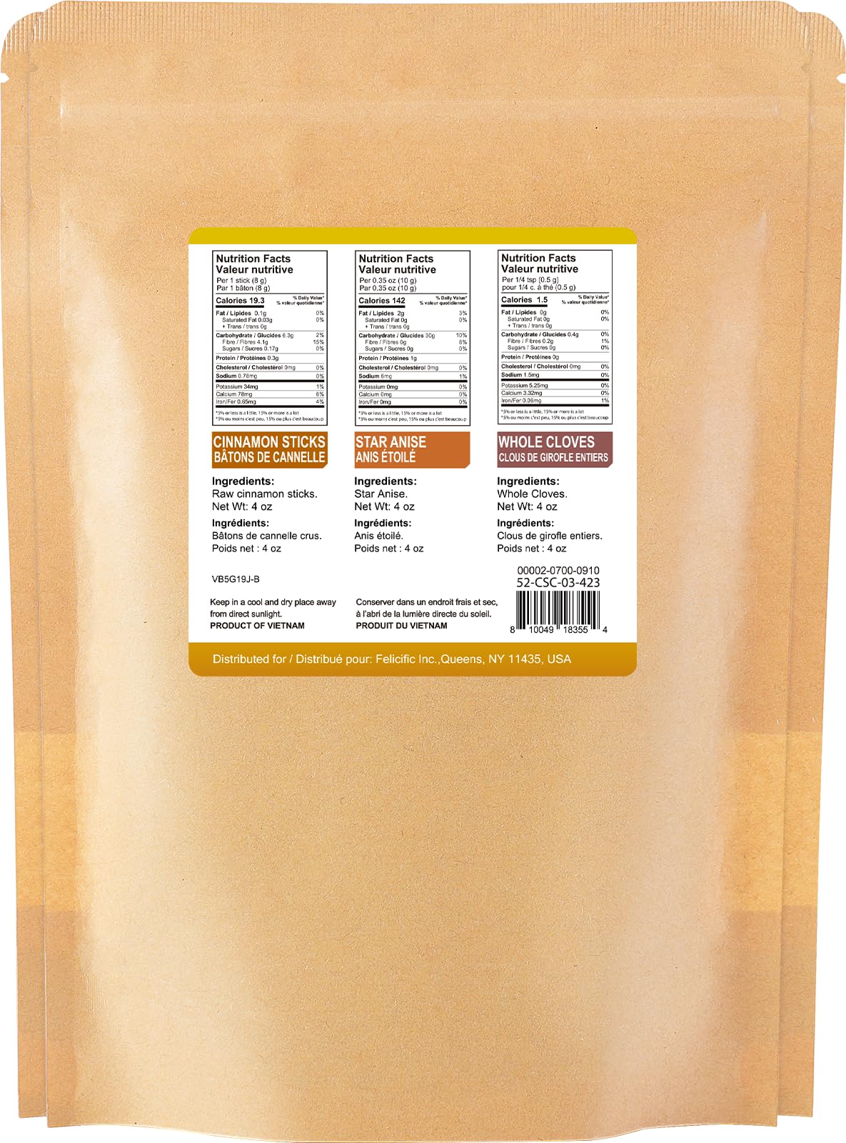 52USA 4oz spice pack compact packaging for easy kitchen use