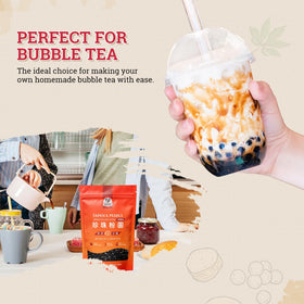 52USA three-pack of black sugar boba pearls, convenient for multiple servings