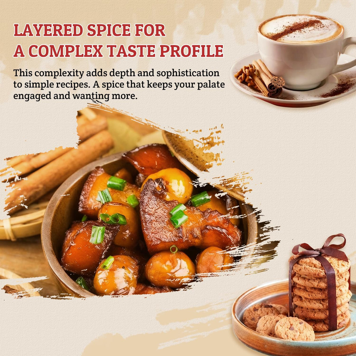 Versatile spice for home cooking, beverages, and DIY décor.