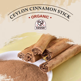 52USA Ceylon cinnamon sticks in a teacup for warm infusion