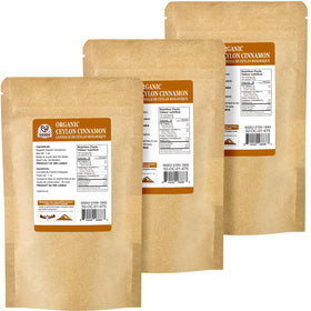 52USA Ceylon cinnamon sticks packaging and organic label