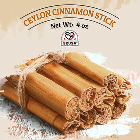 52USA Ceylon cinnamon sticks in a tea cup for warm beverages.