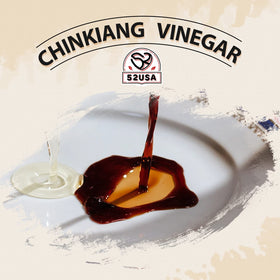 52USA Chinkiang Vinegar bottle on shelf enhances cooking aroma