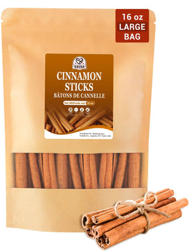 52USA cinnamon sticks 16oz pack, pure and fresh for baking and beverages.