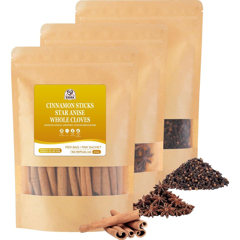 52USA Cinnamon Sticks bundle with rich aroma for baking and beverages