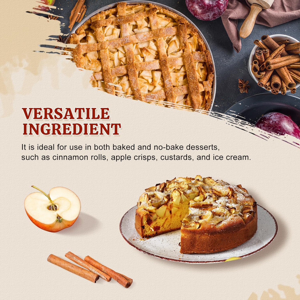52USA cinnamon sticks ideal for cookies, pies, curries, and mulled drinks.