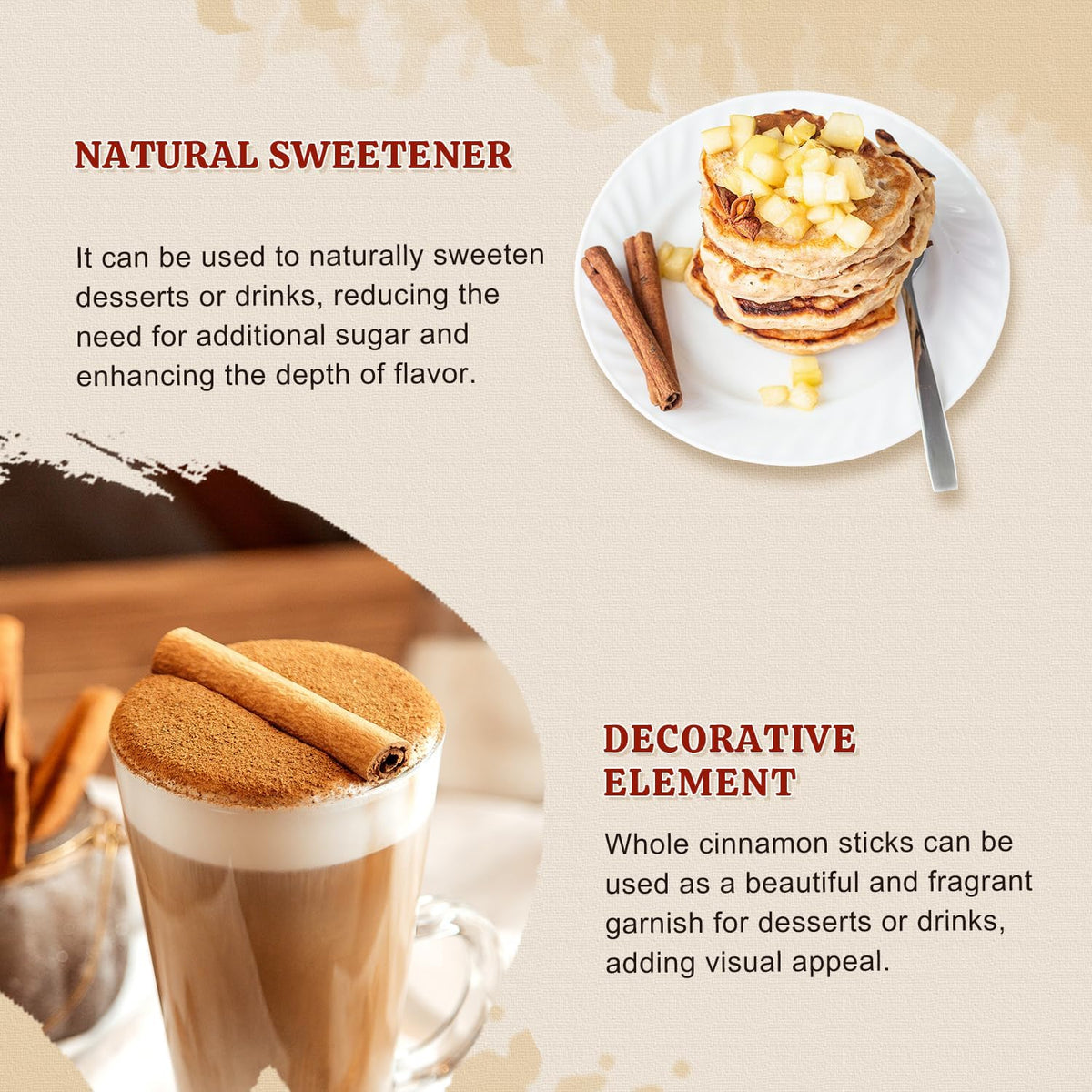 52USA two-pack cinnamon sticks kept fresh in a resealable jar for quick flavor boosts.