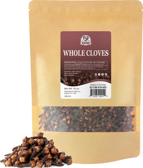 52USA cloves in a 16oz bag show fresh whole spice for cooking and baking