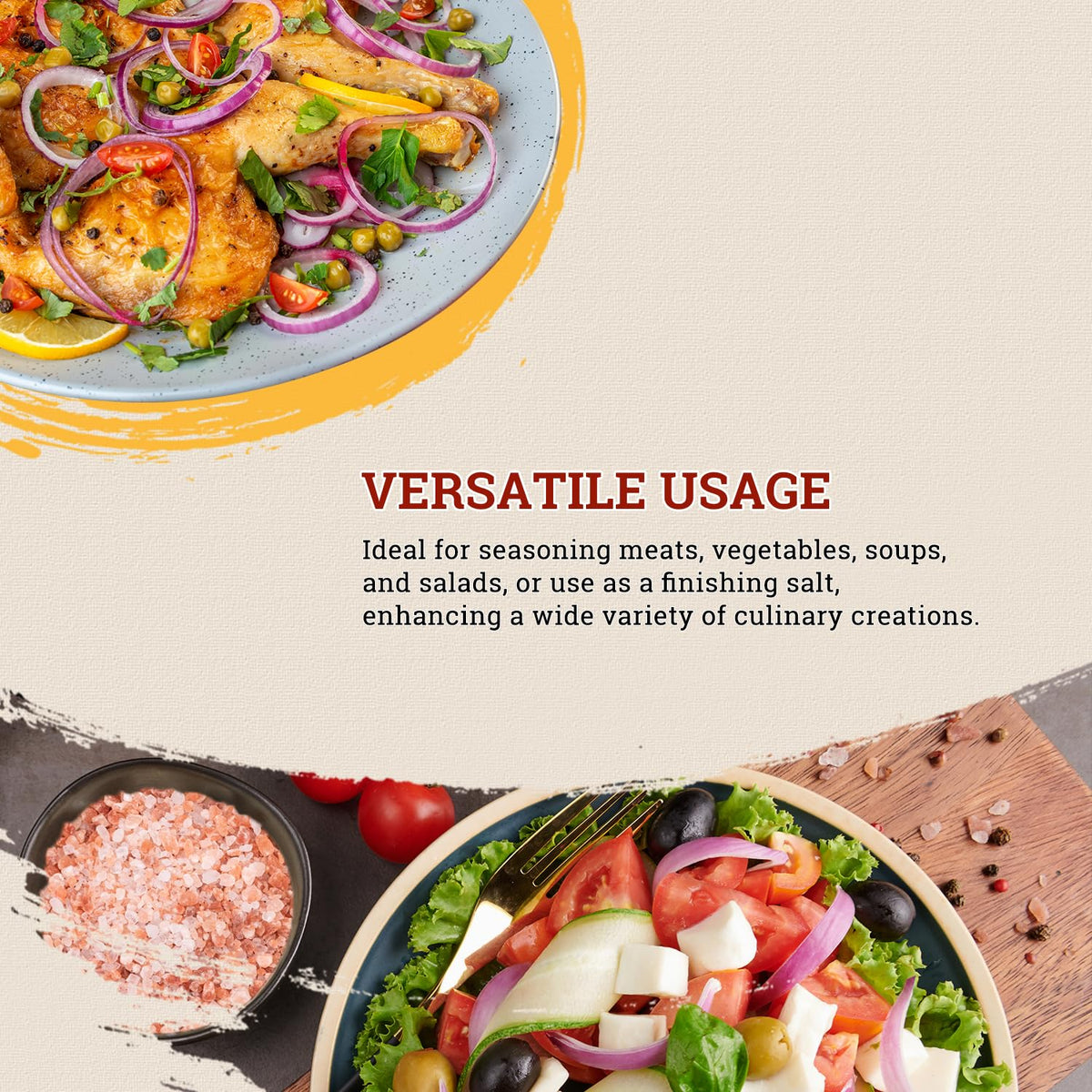 52USA Himalayan pink salt finishing salt adds gourmet touch to dishes