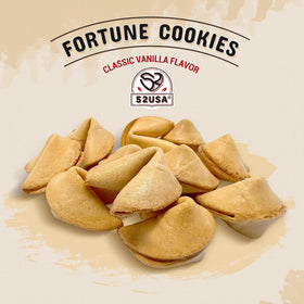 52USA fortune cookies vanilla crisp texture for a light bite.