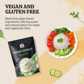 52USA Konjac Noodles Angel Hair marketed as keto-friendly option