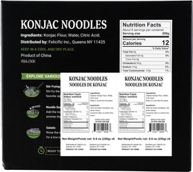 Raw 52USA Konjac Noodles Angel Hair bundle ready to cook in the kitchen