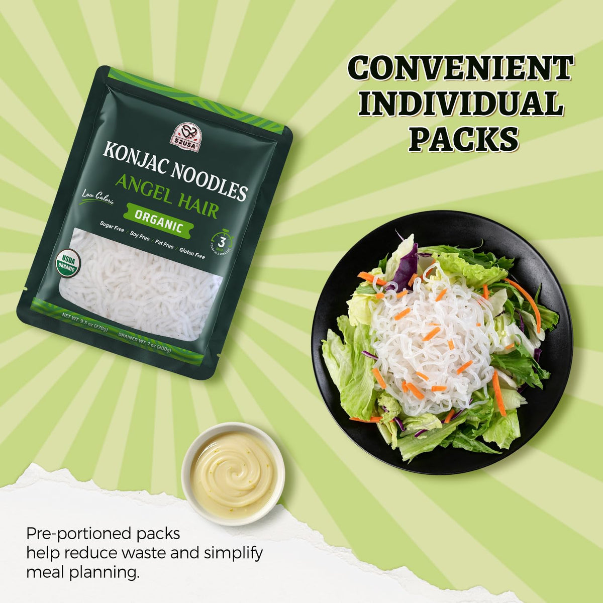 52USA Konjac Noodles six pack variety pack for easy meals