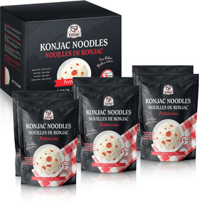 52USA Konjac Shirataki Noodles Fettuccine pack 6-count: convenient, low-calorie pasta.