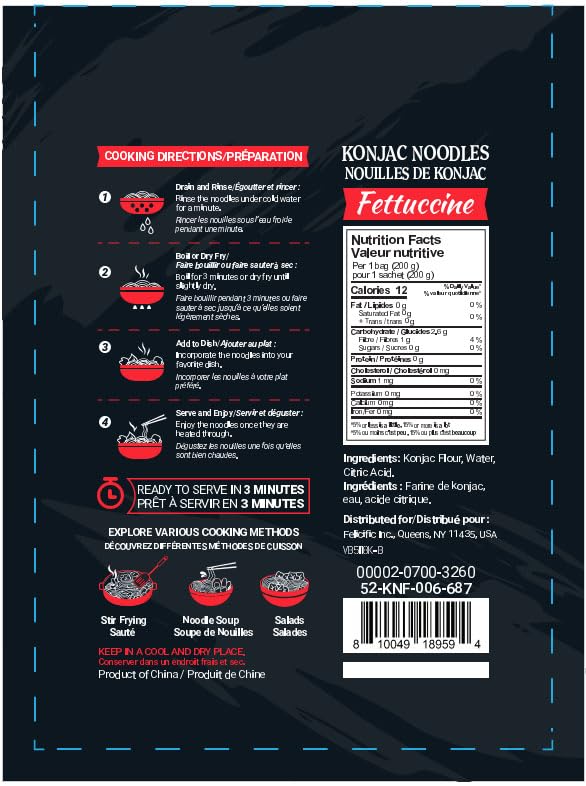 52USA Konjac Shirataki Noodles in cooking pot: heat-ready base for sauces.