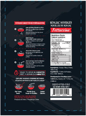 52USA Konjac Shirataki Noodles in cooking pot: heat-ready base for sauces.