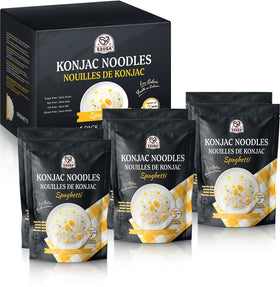 52USA Konjac Shirataki Noodles spaghetti pack, ready-to-eat, low-calorie base for light meals.