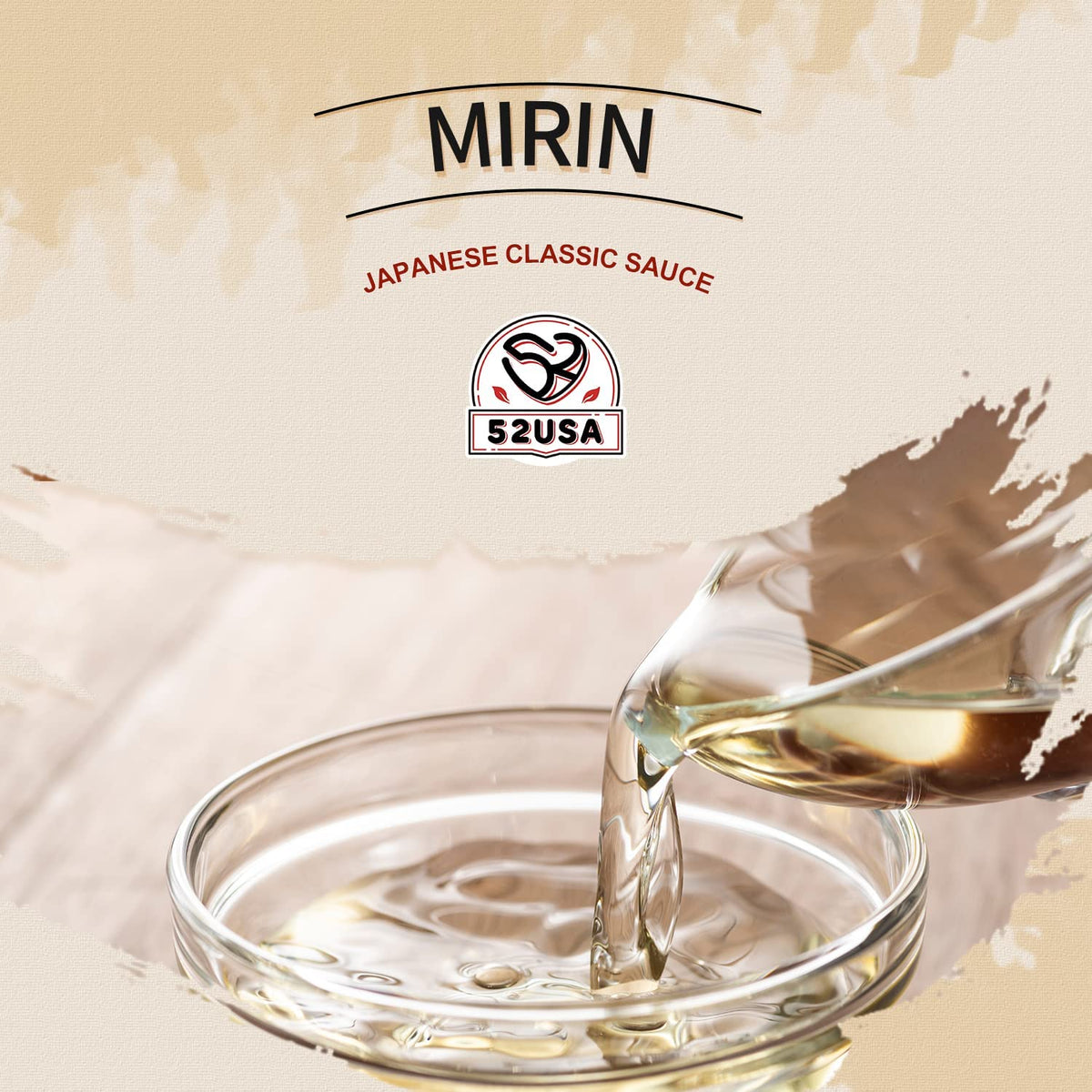 52USA Mirin bottle-pour demonstrates easy glaze application for a glossy finish.