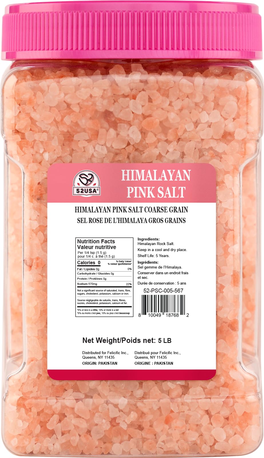 52USA multi-use salt for seasoning, brining, and cooking