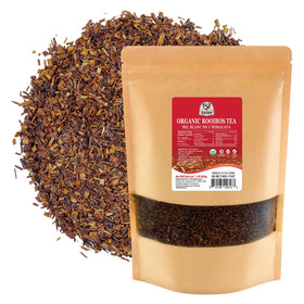 52USA Organic Rooibos Tea loose-leaf ready for brewing; naturally caffeine-free and comforting.