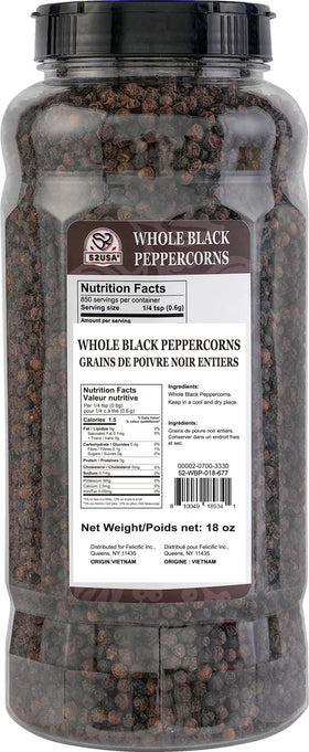 52USA peppercorns for grinder refill for easy seasoning.