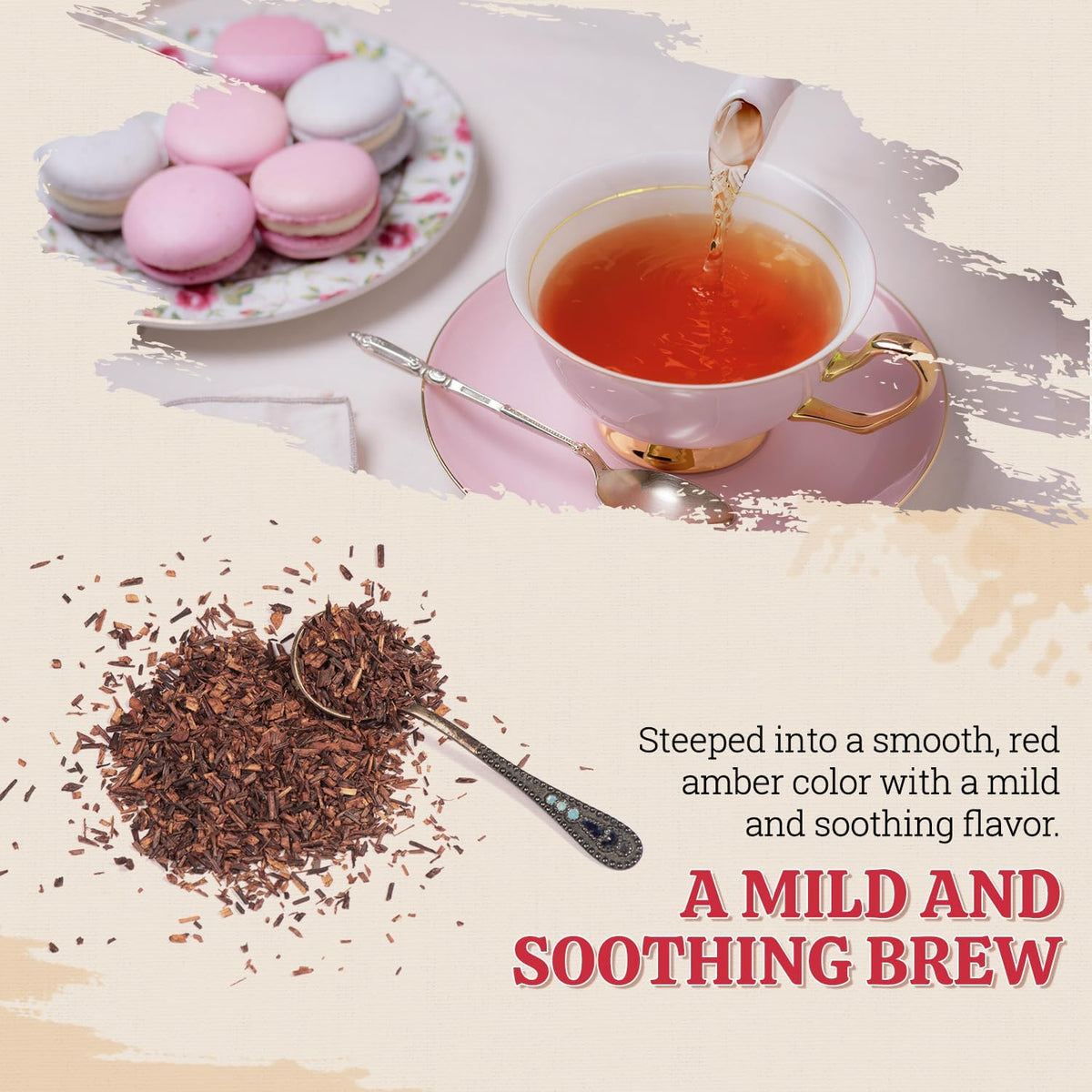 52USA Rooibos tea iced variant; bright color and refreshing, caffeine-free option.